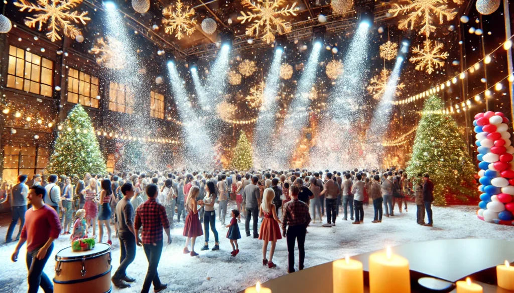 Máquinas de Nieve para Fiestas: Crea Momentos Inolvidables 1 cañones-y-maquinas-de-nieve-en-fiestas